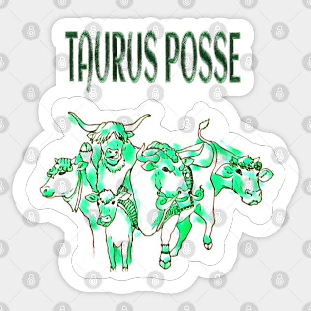 Taurus Posse - Emerald Herd - Front Sticker by Subversive-Ware 